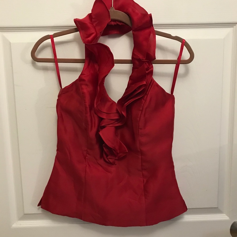 White House | Black Market Satin halter top